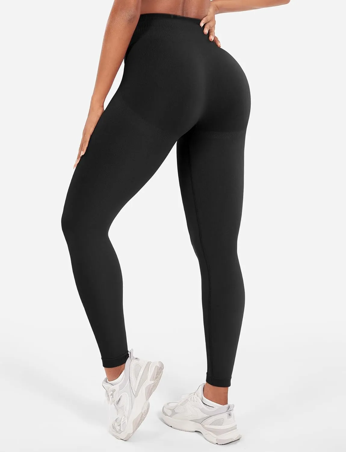 YEOREO Seamless Workout Leggings for Women Tummy Control Butt Lifting Gym Leggings Camili Impact High Waisted Yoga Pants