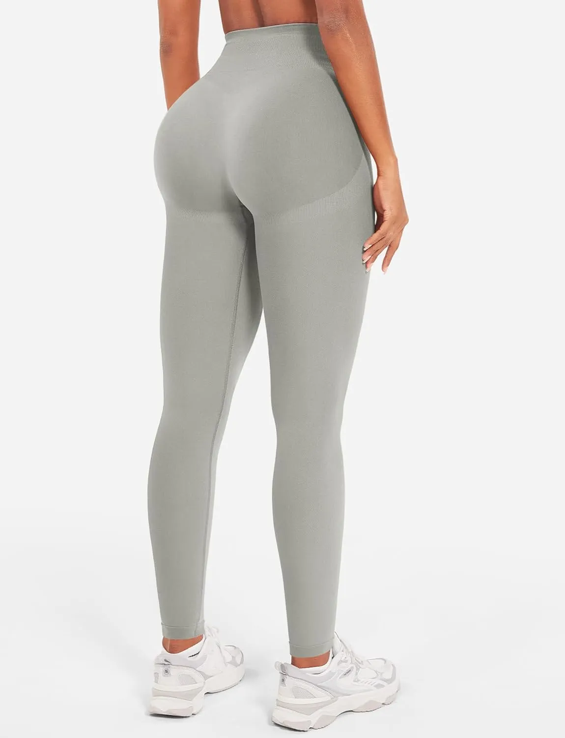 YEOREO Seamless Workout Leggings for Women Tummy Control Butt Lifting Gym Leggings Camili Impact High Waisted Yoga Pants