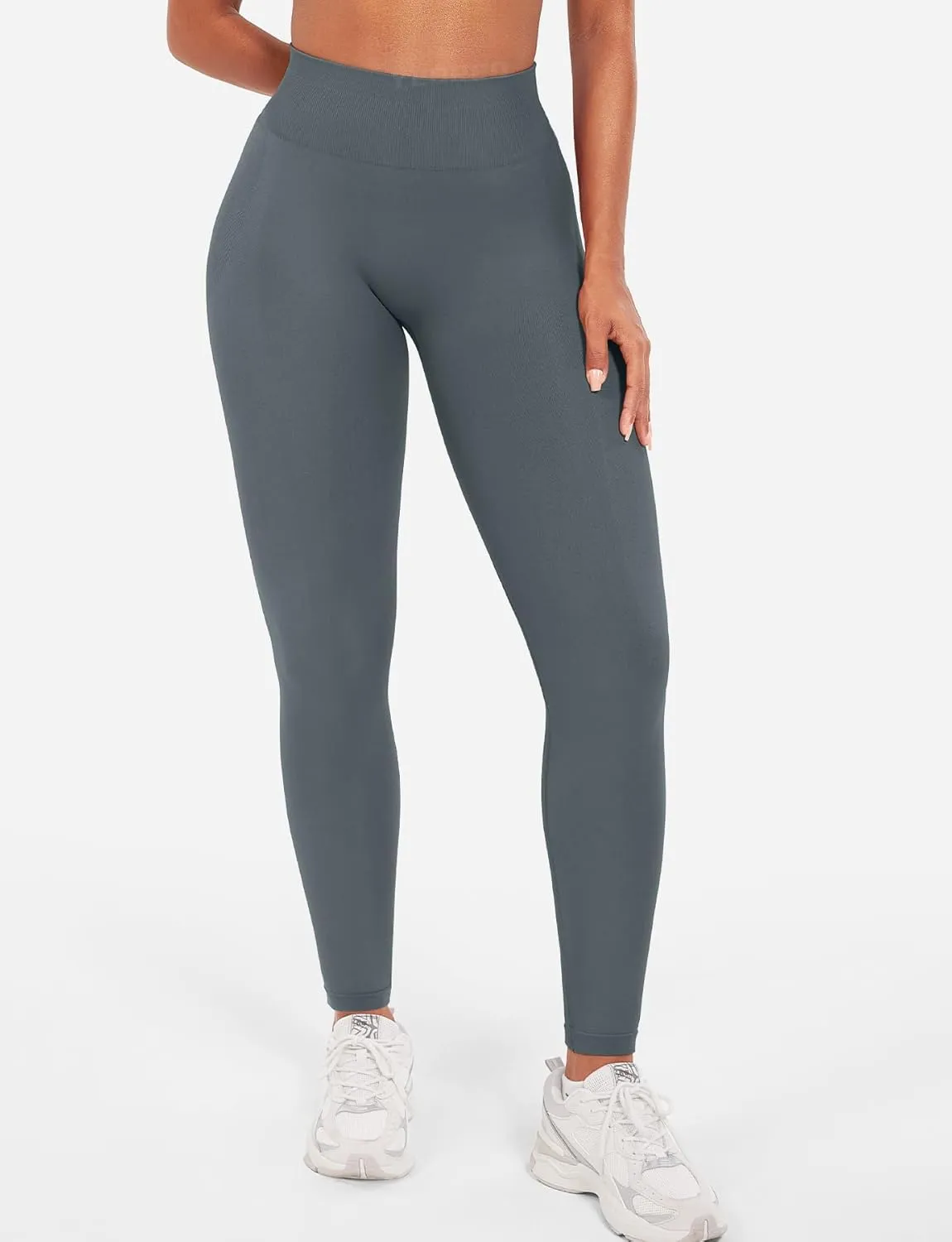YEOREO Seamless Workout Leggings for Women Tummy Control Butt Lifting Gym Leggings Camili Impact High Waisted Yoga Pants