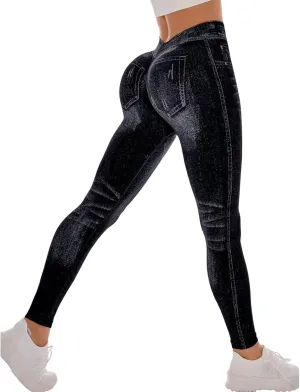 Yoga Pants Women,Cotton Womens Yoga Pants with Pockets Tummy Control High Waisted Workout Compression Leggings